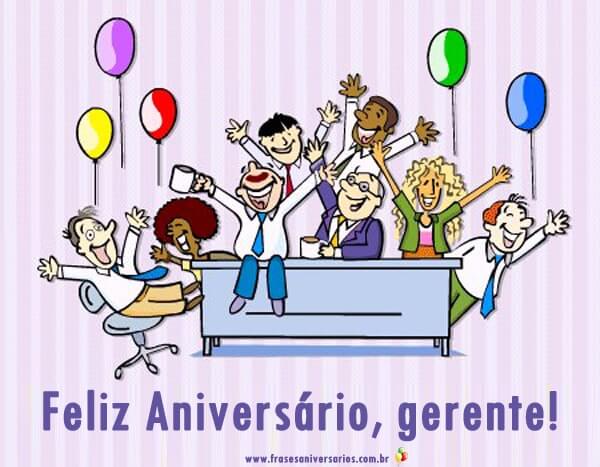 Feliz aniversário gerente