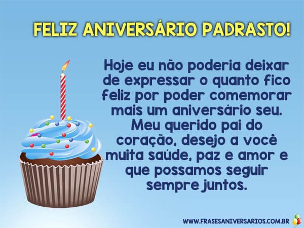 Mensagem de aniversário para Padrasto