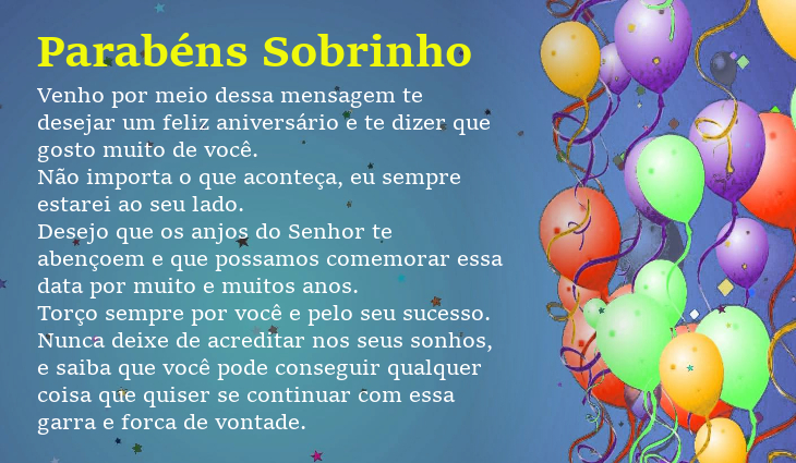 Aniversário do sobrinho