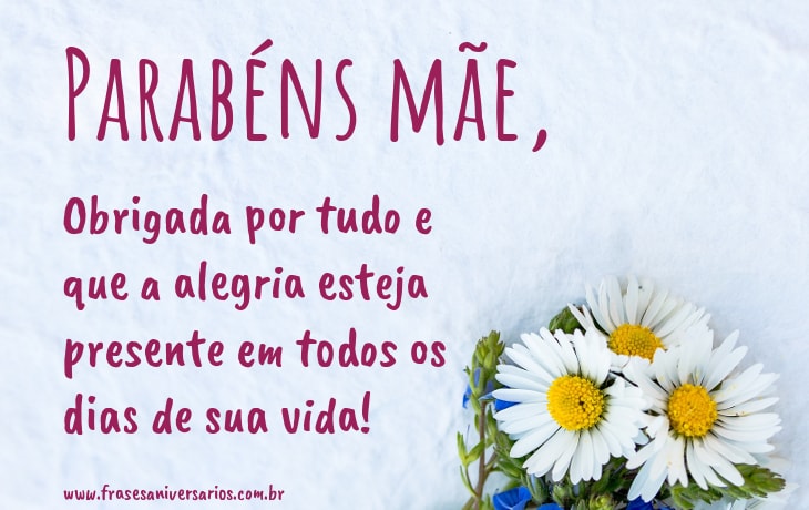 Parabéns mãe